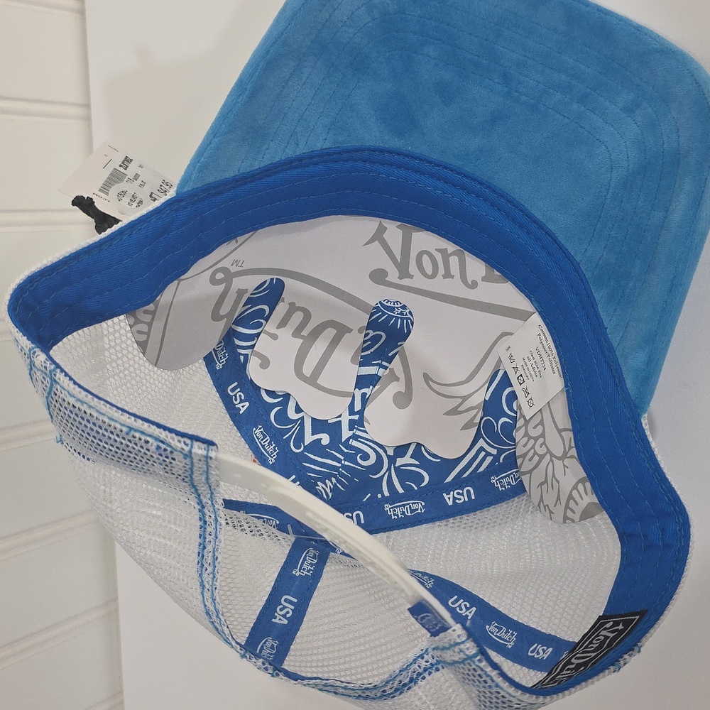 VON DUTCH Velvet Trucker Hat - Picture 7 of 7